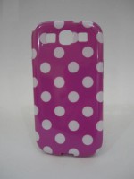 Case Lilás com Poá Branco - Galaxy S3