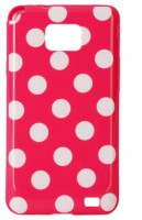 Case Chiclete com Poá Branco - Galaxy S2