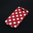 Case Vermelho com Poá Branco - Galaxy S3