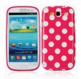 Case Chiclete com Poá Branco - Galaxy S3